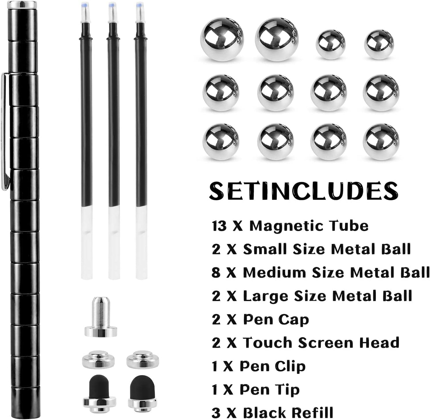 Magnetic Fidget Toy Pen - Decompression Gift for Teenagers & Kids
