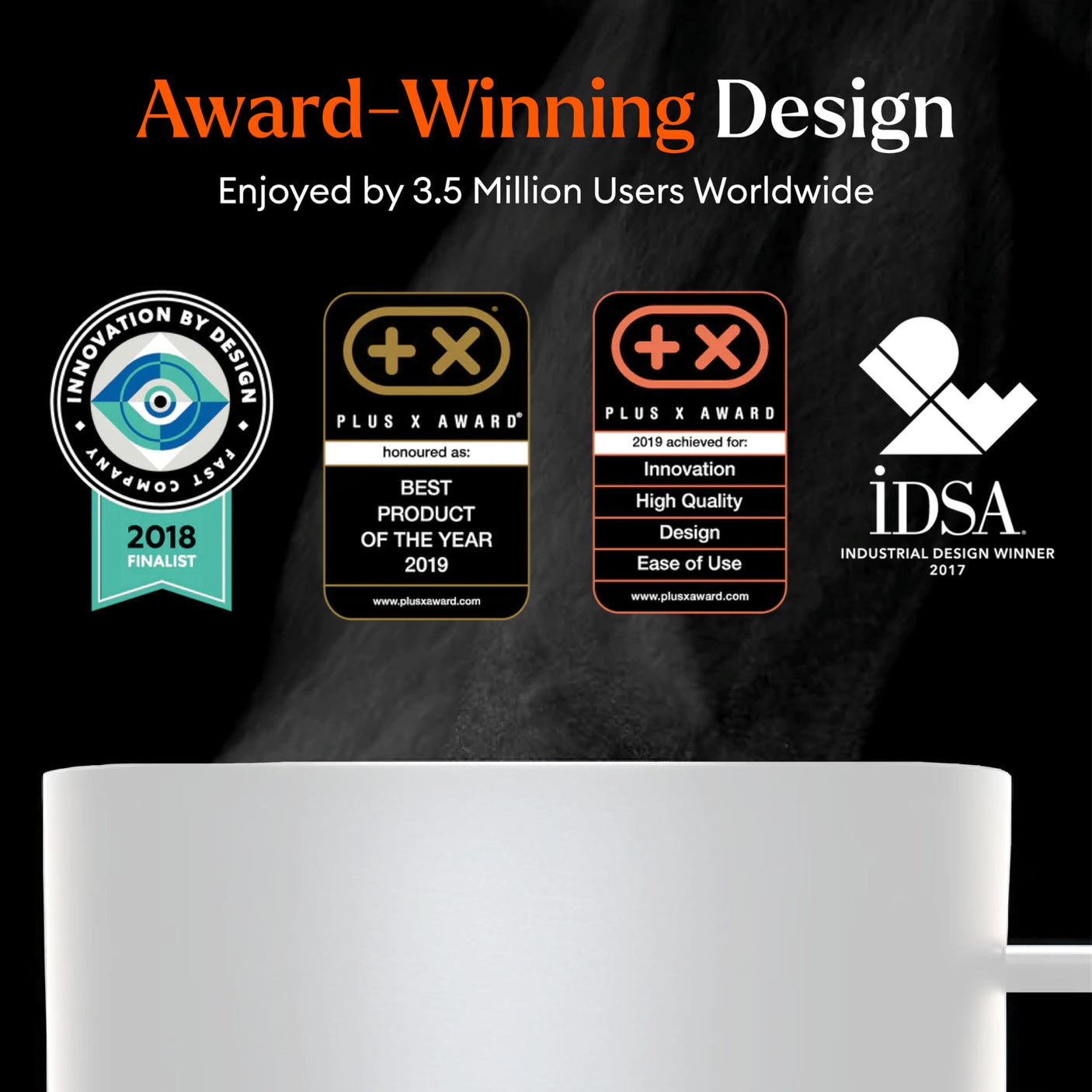 Ember Temperature Control Smart Mug 2, 14 Oz, App-Controlled Heated Coffee Mug with 80 Min Battery Life and Improved Design, White