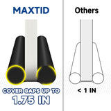 MAXTID Large Door Draft Stopper for Bottom of Doors 36” Under Door Draft Noise Blocker Black Gap Stoppers Door Draft Guard for Bottom of Doors Adjustable Door Seal Sweep Draft Home Essentials Gadgets