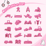 22Pcs Modular Kids Play Couch - Kids Couch for Playroom Bedroom Living Rooms Toddler Sofa for Inspiring Child Creativity，Children Convertible Foam Sofa
