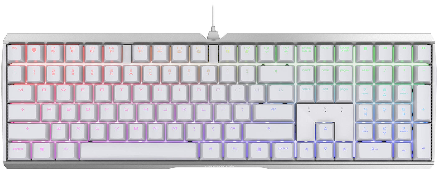 Cherry MX Board 3.0 S Wired Gamer Mechanical Keyboard with Aluminum Housing - MX Brown Switches (Slight Clicky) for Gaming and Office - Customizable RGB Backlighting - Full Size - Black