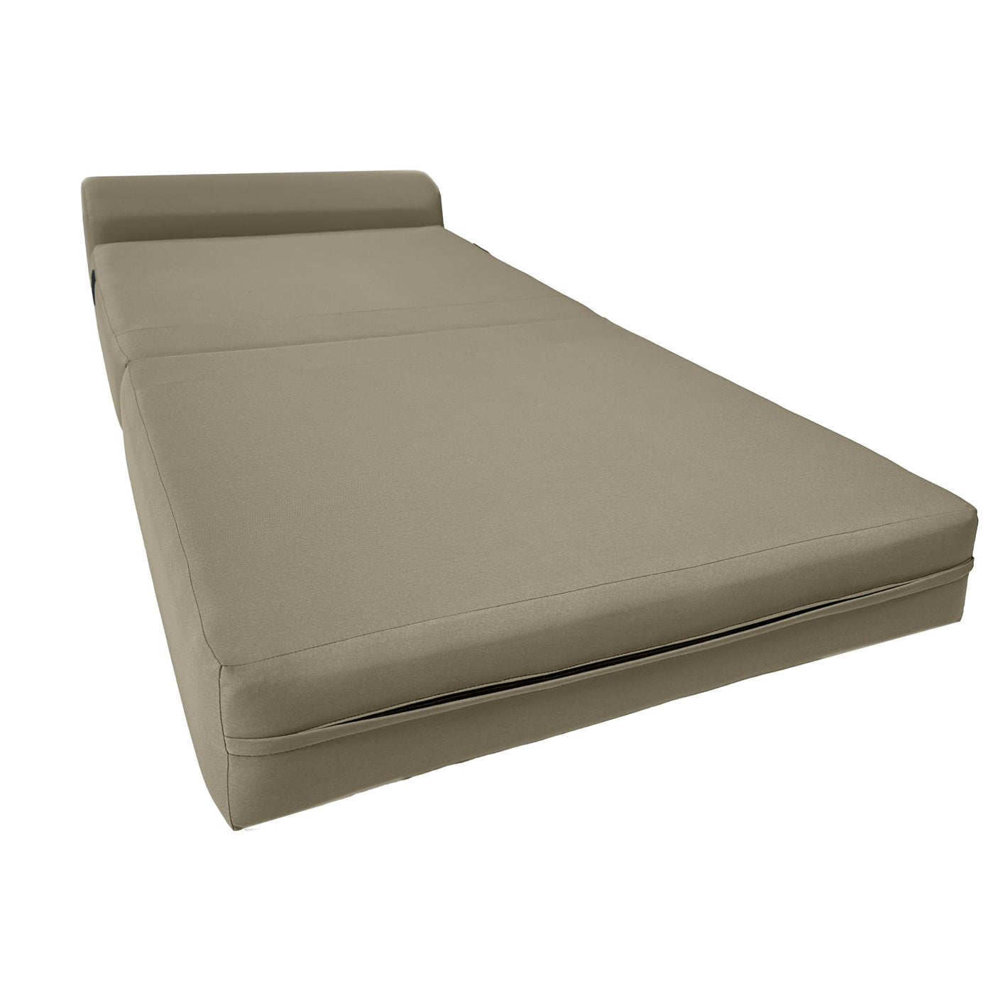 D&D Futon Furniture Sleeper Chair Folding Bed, Studio Sofa Guest Folded Mattress, High Density Foam (70 x 24 x 6, Navy Blue)