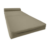 D&D Futon Furniture Sleeper Chair Folding Bed, Studio Sofa Guest Folded Mattress, High Density Foam (70 x 24 x 6, Navy Blue)
