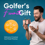 Cracker Golf Ball Marker, Premium Golf Accessories & Funny Golf Gifts for Men Women Golfers