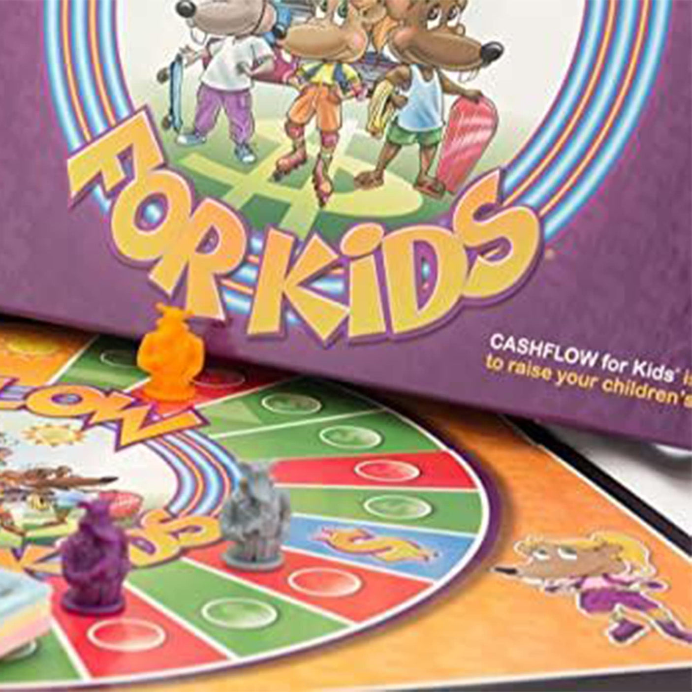 Rich Dad Cashflow Board Game for Kids, Children's Edition, Up to 6 Players, Ages 6+ - Fun and Educational Learning Games for Boys, Girls, and Family