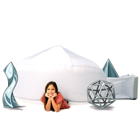 The Original Patented AirFort - Build A Fort in 30 Seconds, Inflatable Fort for Kids, Play Tent for 3-14 Years, A Playhouse Where Imagination Runs Wild, Fan not Included (Starry Night)