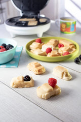 Car Mini Waffle Maker- Make 7 Different Race Cars Trucks & Automobile Vehicle Shaped Pancakes for Kids Adults- Electric Waffler Iron w Recipe Guide, NonStick Pan Cake Baker Machine- Fun Gift for Him