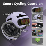 Smart Bike Helmet with Light: Bicycle Helmets for Adult Teens for Mountain & Road Cycling Electric Scooter Skateboard Skating