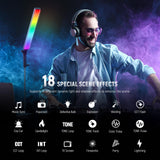 NEEWER RGB LED Video Light Stick, Touch Bar & APP Control, Magnetic Handheld Photography Lighting Wand, Dimmable 3200K~5600K CRI98+ Full Color LED Light with 6400mAh Battery, 17 Scenes, RGB1