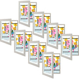 Golden State Art, 10x12.5 Kids Art Frames, Front-Opening Picture Frame Great for Kids Drawings, Artworks, Children Art Projects, Schoolwork, Home or Office (Walnut Set of 2)