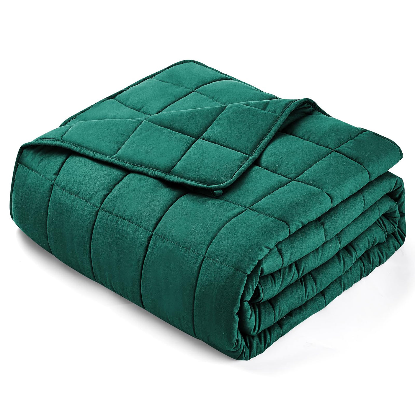 yescool Weighted Blanket for Adults (20 lbs, 60” x 80”, Blue) Cooling Heavy Blanket for Sleeping Perfect for 190-210 lbs, Queen Size Breathable Blanket with Premium Glass Bead, Machine Washable