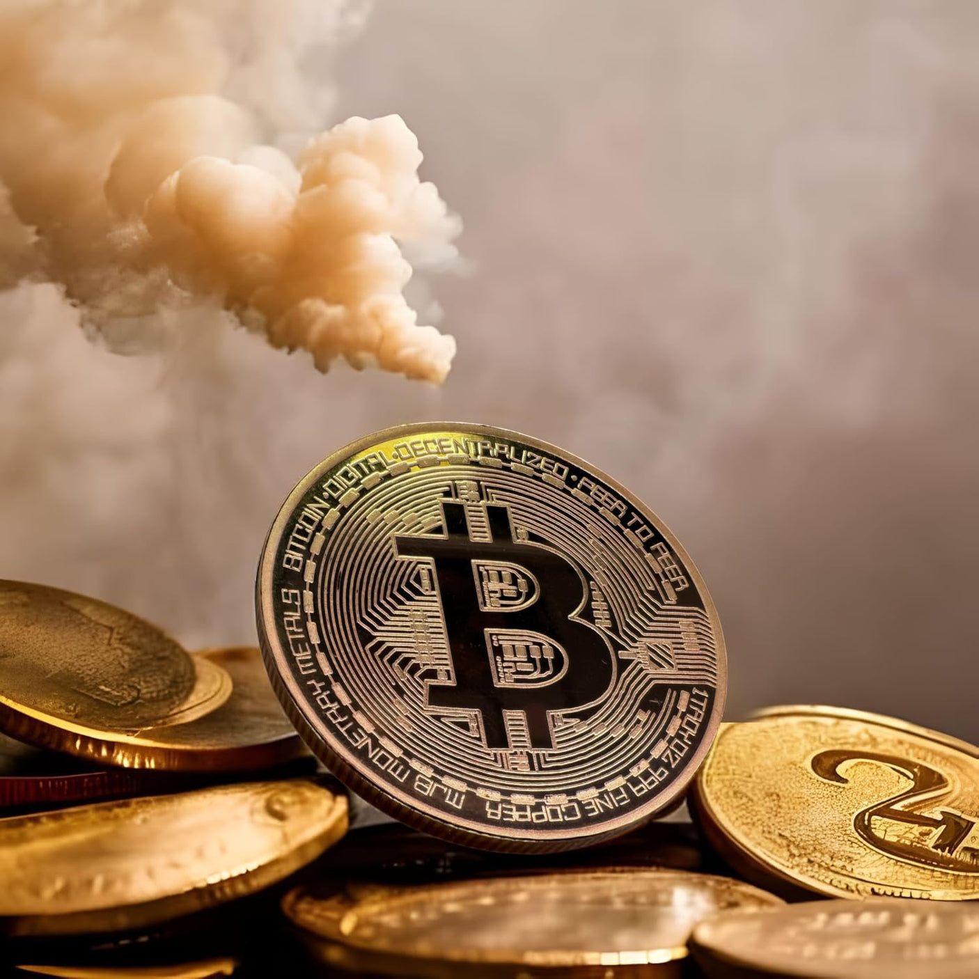 Collector's Edition Bitcoin Coin - Commemorative Cryptocurrency Collectible in Protective Acrylic Display Case - Perfect for Crypto Enthusiasts, Coin Collectors, and Gifts