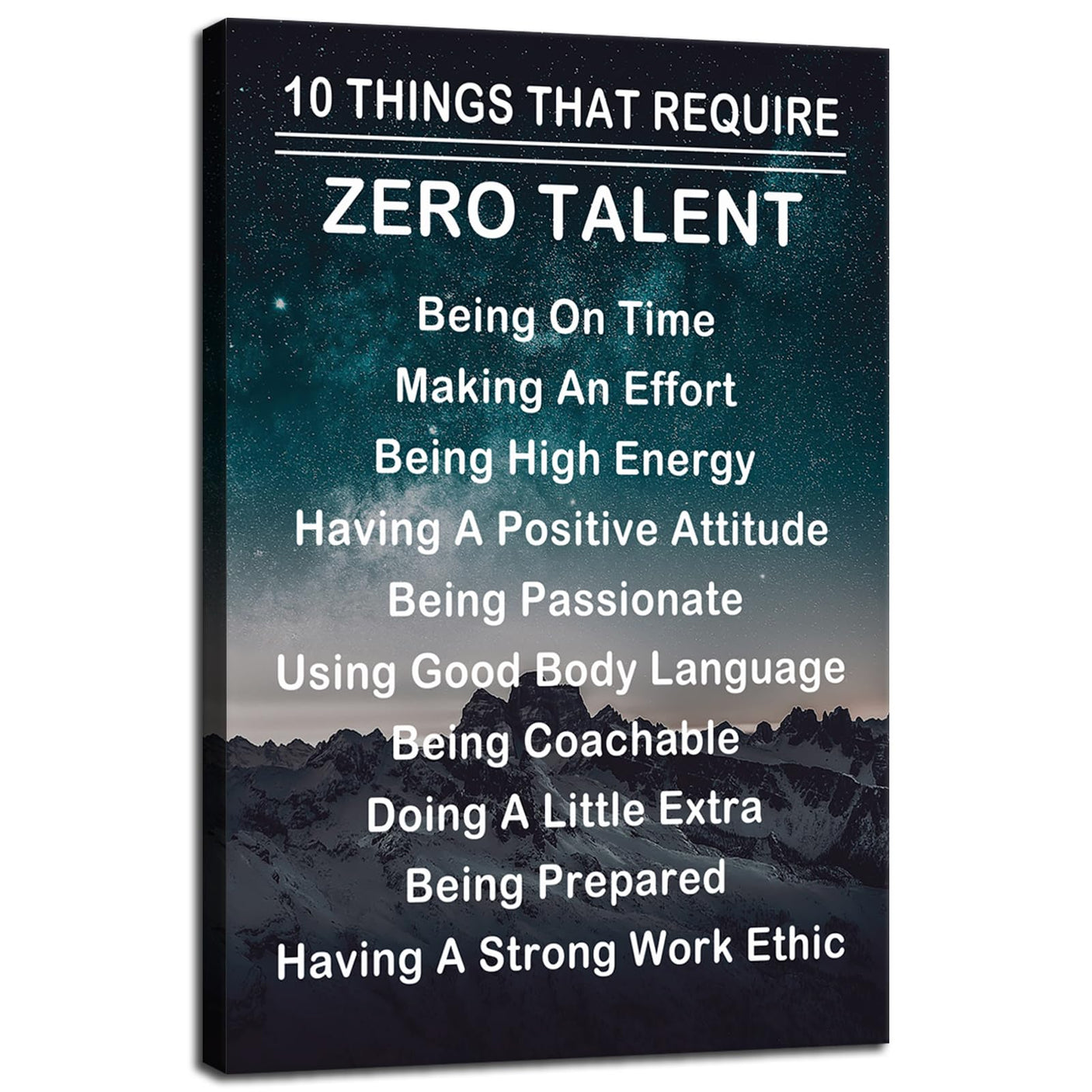 Inspirational Office Wall Decor Motivational Discipline Noun Canvas Wall Art Posters Prints Entrepreneur Quote Wall Picture Paintings Artwork Home Bedroom Framed Ready to Hang[12''W X 18''H]