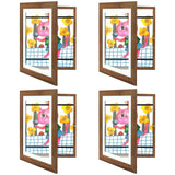 Golden State Art, 10x12.5 Kids Art Frames, Front-Opening Picture Frame Great for Kids Drawings, Artworks, Children Art Projects, Schoolwork, Home or Office (Walnut Set of 2)