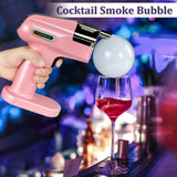 Cocktail Bubble Smoke Gun with 5 Flavour Aroma Pods and Edible Bubbles, Electric Bubble Smoke Machine, Food Drink Decor Perfect for Bar, Party and Home, Gift for Engagement & Birthday