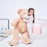 IKASA Giant Teddy Bear Plush Toy Stuffed Animals(Brown,78 inches)