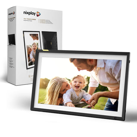 Nixplay Digital Picture Frame [AI-Enhanced] Stunning HD Touch Screen Display | Perfect Digital Picture Frame for Gifting | Auto-Rotation Feature, Securely Share Photos/Videos via Email or App | 10.1"