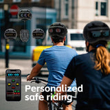 Smart Bike Helmet with Light: Bicycle Helmets for Adult Teens for Mountain & Road Cycling Electric Scooter Skateboard Skating
