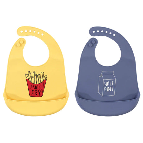 Hudson Baby Unisex Baby Silicone Bibs, Perfect Gentlemen, One Size