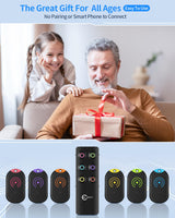 Esky Key Finder Locator with Sound, Stick-on TV Remote Control Finder, Item Locator Tags with 85dB Noise Sound 6 Receivers, Wallet Tracker Key Finders for Finding Keys, Remote Gift Idea