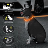 Colaseeme LED Dog Collar Light Up Dog Collars 1 Count USB Rechargeable TPU Glow Safety Basic Dog Collars, Please Do Not Use Fast Charging (Green)