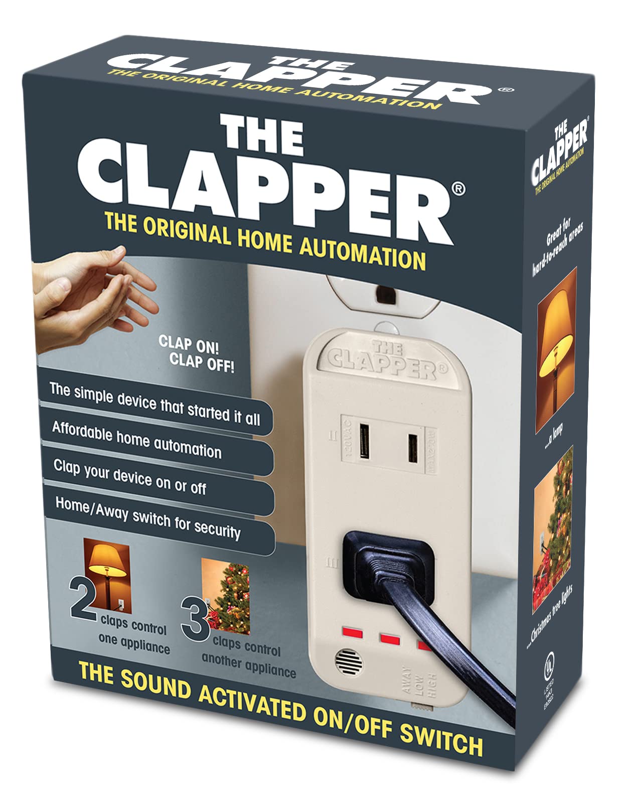 The Original Home Automation Sound Activated Device, On/Off Light Switch, Clap Detection, As Seen On TV