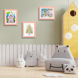 Golden State Art, 10x12.5 Kids Art Frames, Front-Opening Picture Frame Great for Kids Drawings, Artworks, Children Art Projects, Schoolwork, Home or Office (Walnut Set of 2)