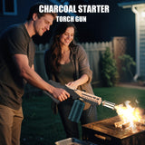Powerful Grill Torch Gun | Propane Torch Gun, Adjustable Flamethrower | Blowtorch for BBQ, Camping, Charcoal Lighter & Fire Starter, 800,000BTU