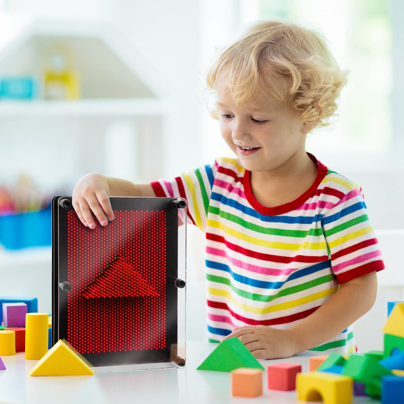 3D Pin Art Sensory Toys for Kids 5-7, Pin Art Board Impression Sensory Toys for Kids with Autism, Autism Gifts for Autistic Children Age 3, 4, 5, 6, 7, 8, 9, 10+ Years Old Boys Girls