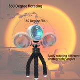 YouOKLight Sunset Lamp, Sunset Projector Lamp 10W LED Sunset Light Night Light 180 Degree Rotation Romantic Rainbow Light USB Charging for Bedroom Party Home Decor, Rainbow…