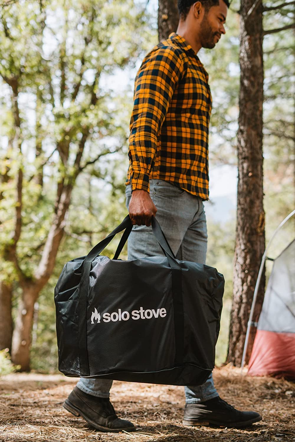 Solo Stove Bonfire with Stand | 19.5" Smokeless Fire Pit, Removable Ash Pan | Portable Stainless Steel Wood Burning Outdoor Fireplace, Ideal for 4–6 People, 21.75 lbs