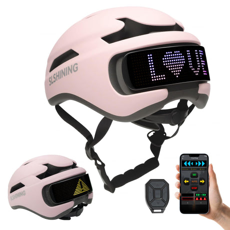Smart Bike Helmet with Light: Bicycle Helmets for Adult Teens for Mountain & Road Cycling Electric Scooter Skateboard Skating