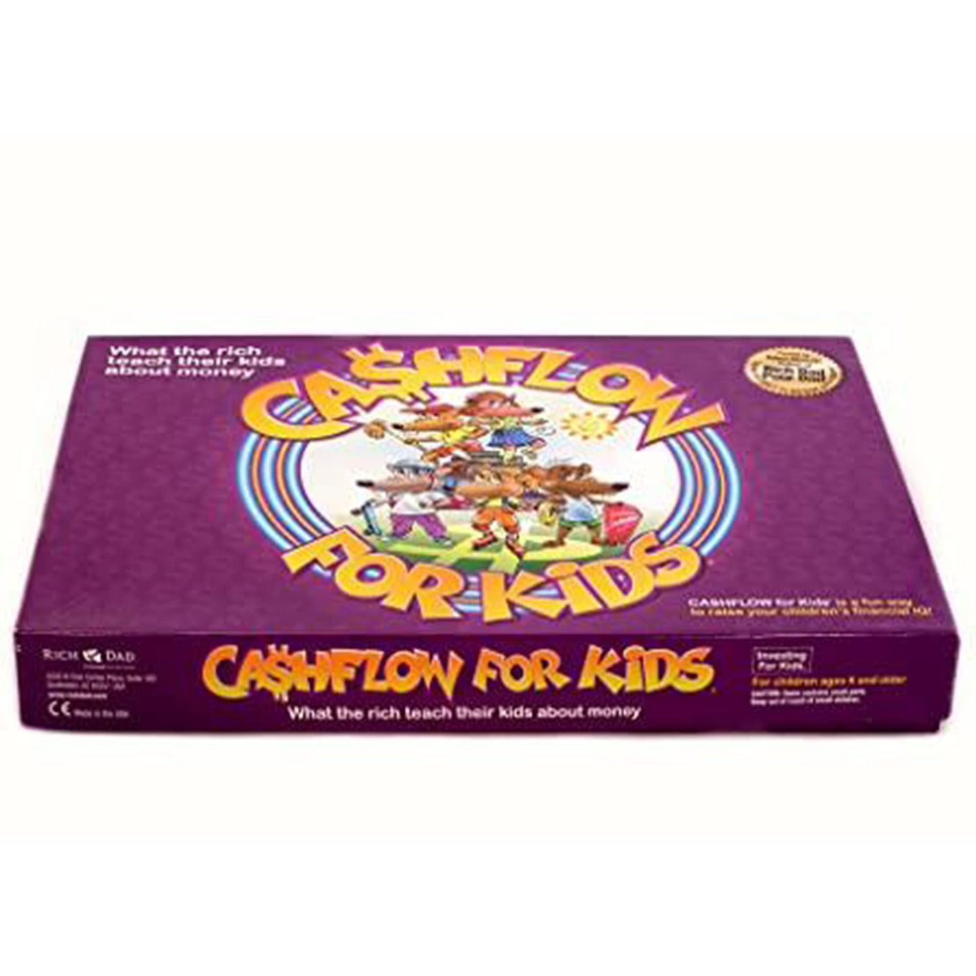 Rich Dad Cashflow Board Game for Kids, Children's Edition, Up to 6 Players, Ages 6+ - Fun and Educational Learning Games for Boys, Girls, and Family