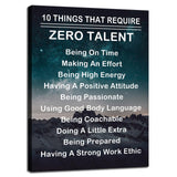 Inspirational Office Wall Decor Motivational Discipline Noun Canvas Wall Art Posters Prints Entrepreneur Quote Wall Picture Paintings Artwork Home Bedroom Framed Ready to Hang[12''W X 18''H]