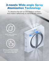 ECOVACS WINBOT W2 PRO Omni Portable Window Cleaning Robot with Multi-Functional Station, Charging While Working, Intelligent Cleaning with Triple Nozzle Water Sprayer, 12-Level Protection