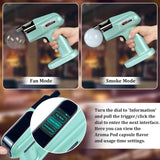Cocktail Bubble Smoke Gun with 5 Flavour Aroma Pods and Edible Bubbles, Electric Bubble Smoke Machine, Food Drink Decor Perfect for Bar, Party and Home, Gift for Engagement & Birthday