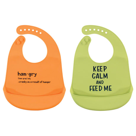 Hudson Baby Unisex Baby Silicone Bibs, Perfect Gentlemen, One Size