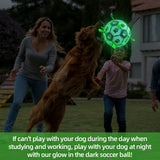 QDAN Premium Dog Toys Balls, Dog Soccer Ball with Straps, Dog Birthday Gifts, Herding Ball, Durable Balls for Small Medium Pet, Puppy Outdoor Toy, Pet Training Soccer Ball, World Cup Soccer (6 Inch)