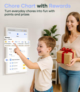 Cozyla 32 Inch Digital Calendar Wall Touch Screen Chore Chart To Do List Notepad Electronic Smart Calendar Digital for Family Meal Planner Support All App Via App Store Android Tablet Wall Mount Black