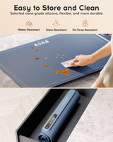 Electric Warming Tray - Full Surface Heating,Rollable & Portable,Premium Silicone Nano-Material,3 Temperature Settings,Auto Shut-Off -Versatile Food Warmer for Gatherings,Parties,Everyday Use