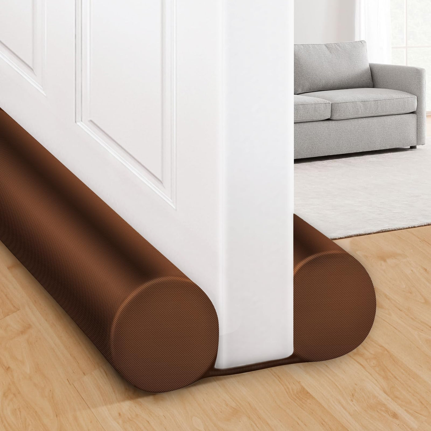MAXTID Large Door Draft Stopper for Bottom of Doors 36” Under Door Draft Noise Blocker Black Gap Stoppers Door Draft Guard for Bottom of Doors Adjustable Door Seal Sweep Draft Home Essentials Gadgets