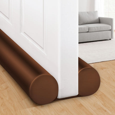 MAXTID Large Door Draft Stopper for Bottom of Doors 36” Under Door Draft Noise Blocker Black Gap Stoppers Door Draft Guard for Bottom of Doors Adjustable Door Seal Sweep Draft Home Essentials Gadgets