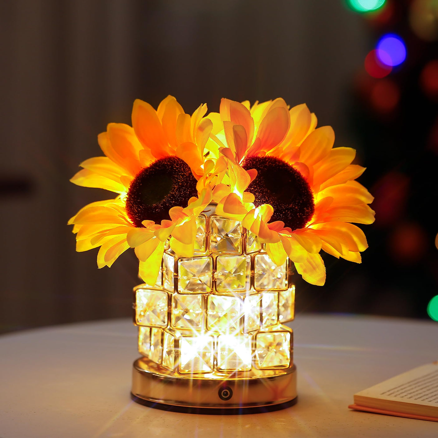 Sunflower LED Lamp for Women, Mother's Day Ideal for Bedroom Decor Sunflower Gifts for Mom Grandma Teacher Aunt Girlfriends Coworker Friend Wife Mothers Anniversary Birthday Christmas