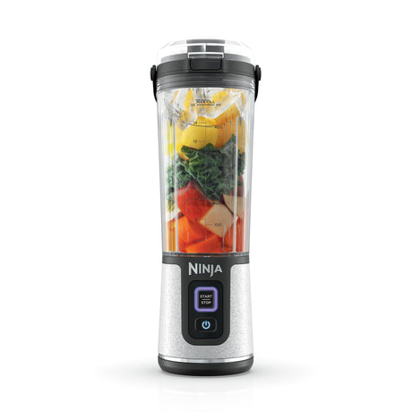 Ninja BC155PS Blast Two-Pack Portable Blender, Cordless, 18oz. Vessel, Personal Blender-for Shakes & Smoothies, BPA Free, Leakproof-Lid & Sip Spout, Rechargeable, Dishwasher Safe Parts, Peach & Stone