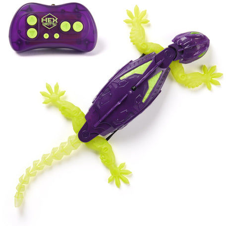 HEX BOTS Wall Crawler Gecko, Rechargeable Remote Control Robot Kids Toys, Climbs up Walls, RC Robot Toys for Boys & Girls Ages 4 & Up