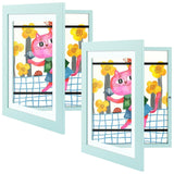 Golden State Art, 10x12.5 Kids Art Frames, Front-Opening Picture Frame Great for Kids Drawings, Artworks, Children Art Projects, Schoolwork, Home or Office (Walnut Set of 2)