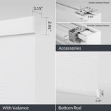 Motorized Smart Blind for Window with Remote Control, Automatic Blackout Roller Shade Customizable Size,with Valance Child Safety Rechargeable Battery Blinds (Full Blackout Black)