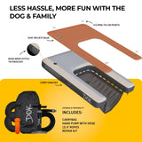 DOK Dog-DOK Inflatable Dock Platform: Safe & Easy Water Access for Dogs Up to 230 lbs; Floating Non-Slip EVA Foam with Dog Boat Ramp for Pool, Dock, & Lake | Military Grade & High Visibility