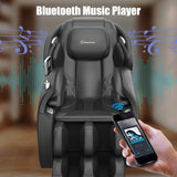 Real Relax Massage Chair Favor-06, Full Body Zero Gravity SL-Track Shiatsu Massage Recliner Chair with APP Control, Brown