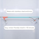 BOONA - The Original Tandem Shower | As Seen On Shark Tank | Double Shower Head for Couples, High Pressure Dual Shower Heads (One Showerhead, Midnight Black)